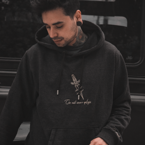 Hoodie Darkgrey Knife