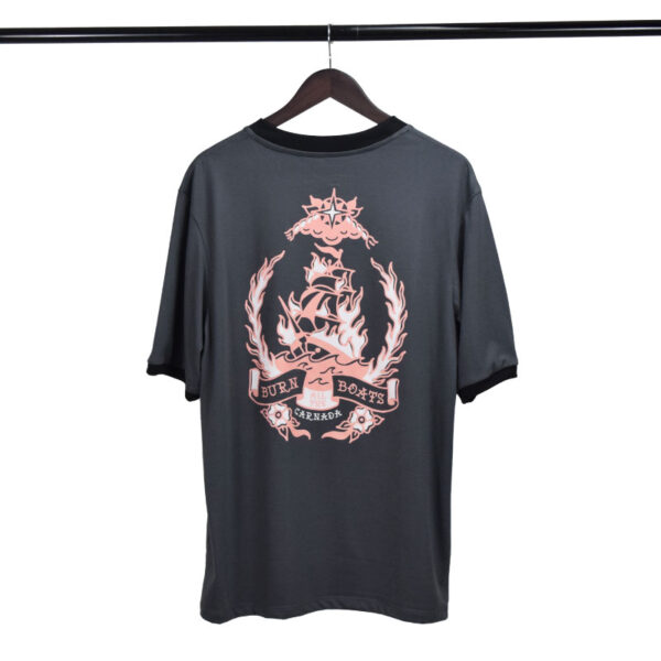 Camiseta Burn all the Boats Gris Oscuro