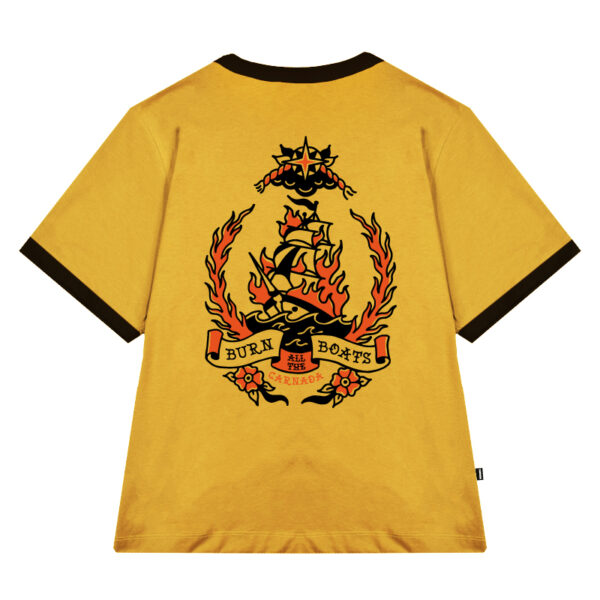 Camiseta Amarilla Burn all the Boats