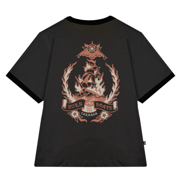 Camiseta Gris Oscuro Burn all the Boats