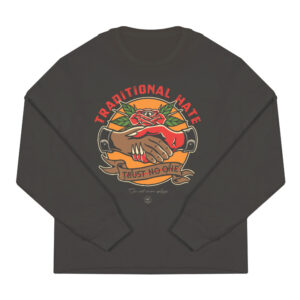 Long Sleeve Irresistible Traditional Hate Grey