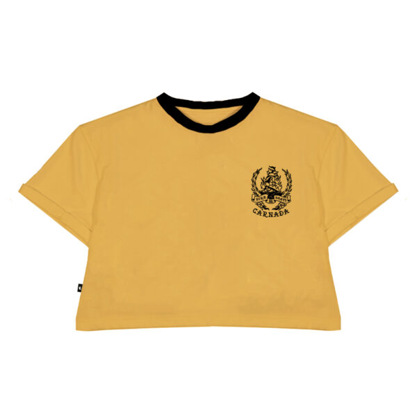 Crop Top Amarilla Burn all the Boats - Imagen 2