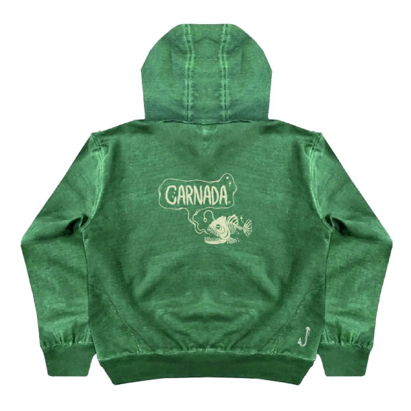 Hoodie Pigment DYED Verde CRND