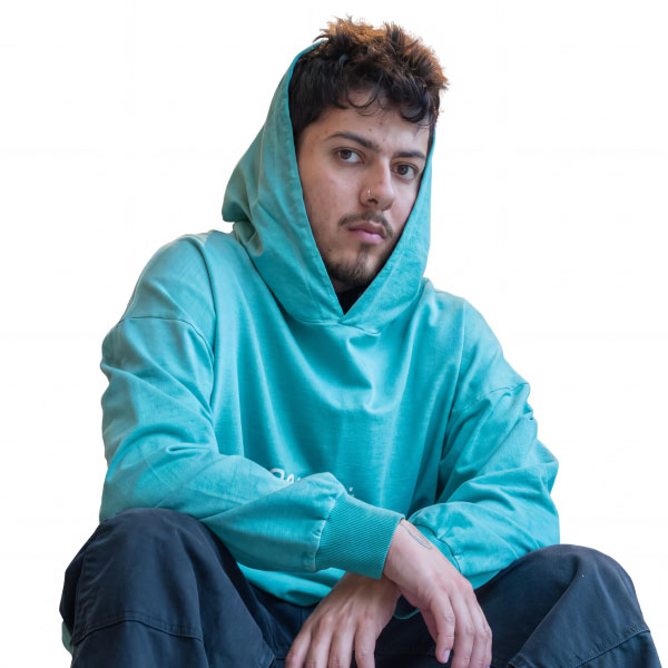 Hoodie Pigment DYED Verde CRND