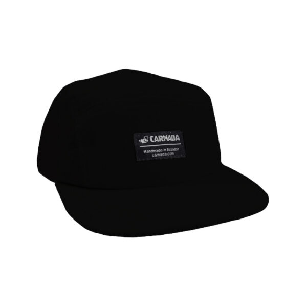 Gorra 5 paneles Clásica color Negro