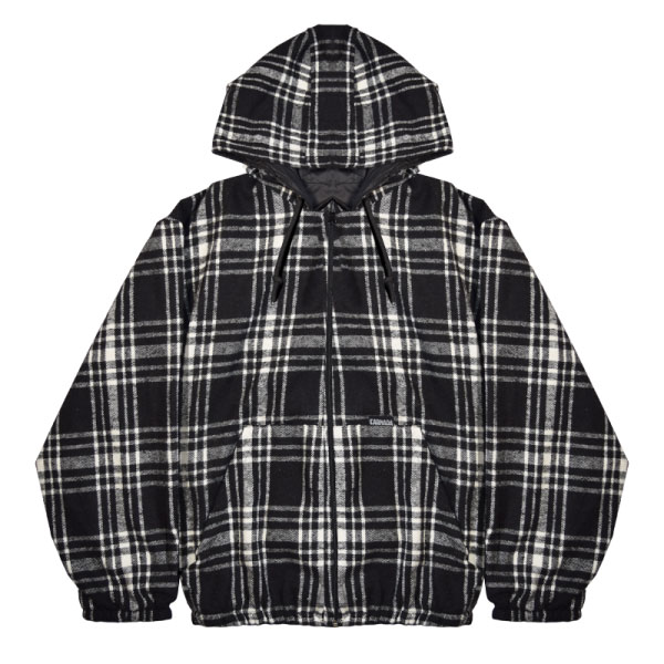 Hoodie Leñador Reversible Color Negro