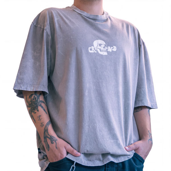 Camiseta Skull Pigment DYED Latte