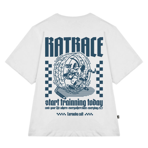 Camiseta Rat Race Blanco