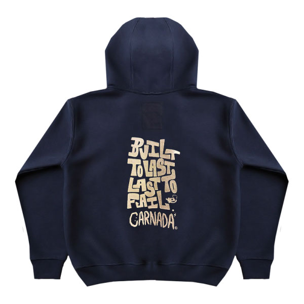 Hoodie Built to Last Azul