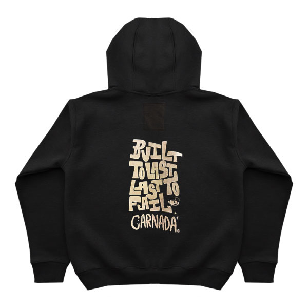 Hoodie Built to Last Negro