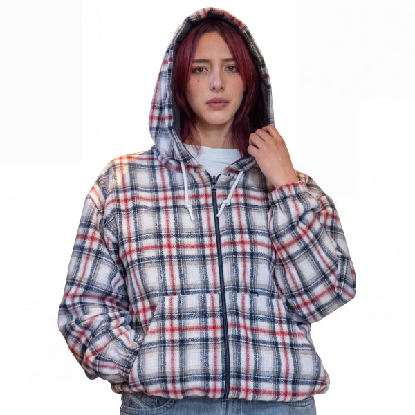 Hoodie Leñador Reversible Color Beige
